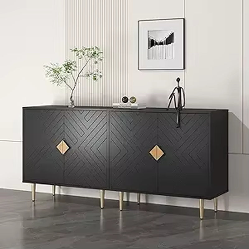 Modern Diamond‑Pattern Sideboard Cabinet