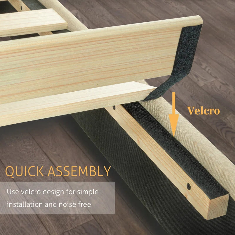 Upholstered Wingback Bed