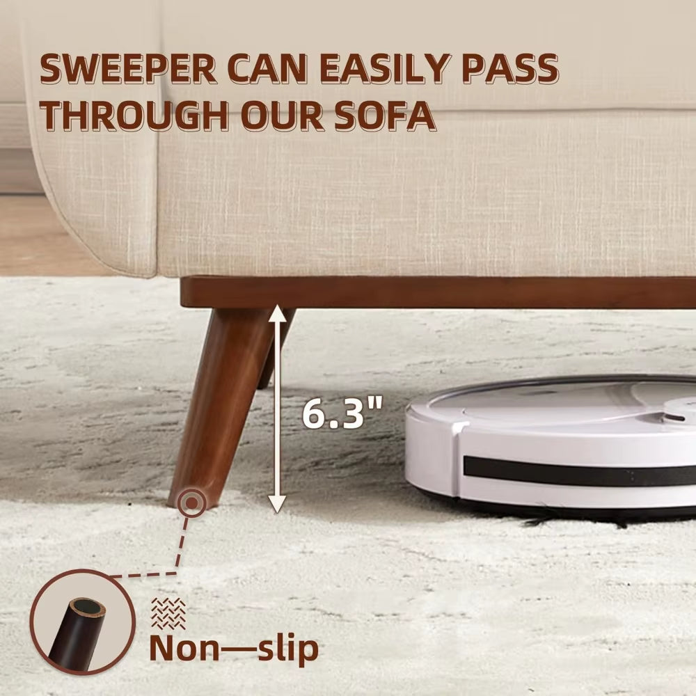 65.2" W Loveseat Sofa, Mid Century Modern Decor Love Seat Couches for Living Room, Button Tufted Upholstered Furniture, Solid &